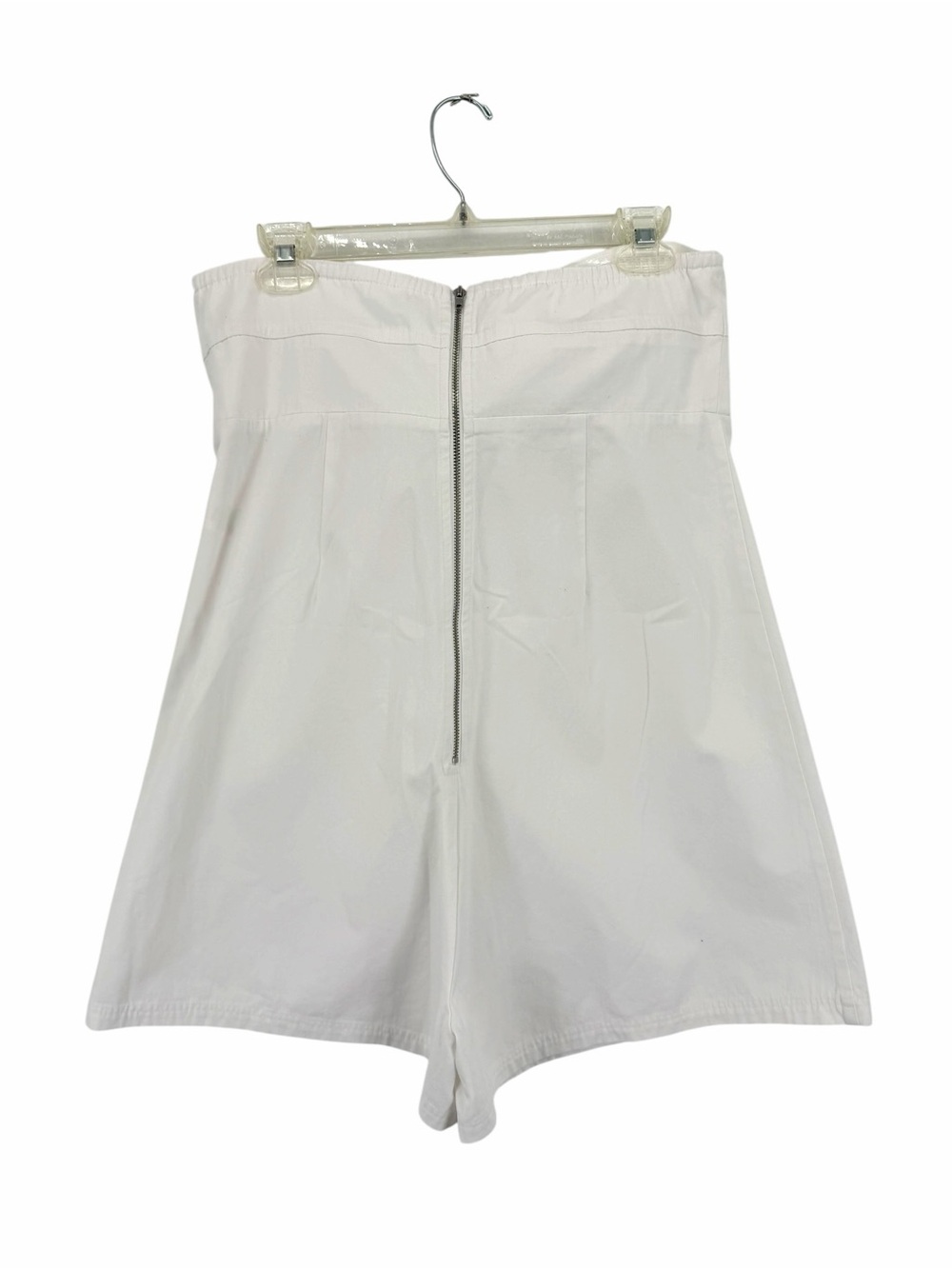 Shug Harper Strapless White Romper with Front Tie Bow NWT - Picture 3 of 5